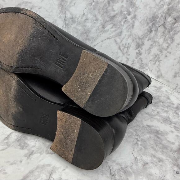 FRYE  Cara Roper Black Leather Ankle Boots - Women’s Sz 7.5 - Picture 14 of 16